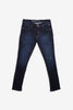 Indigo Fade Slim Fit Denim Jeans with Light Distressing