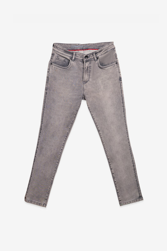 Urban Thing Grey Stonewashed Slim Fit Jeans