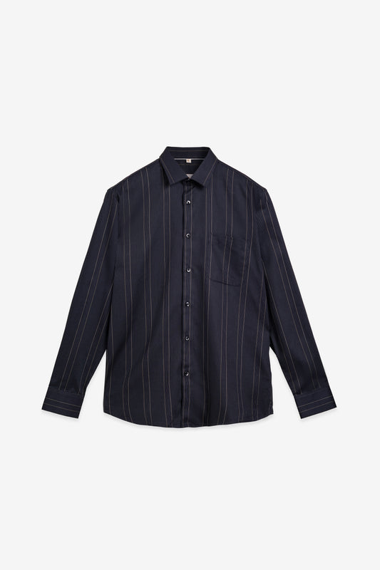Premium Black 100% Cotton Jacquard Shirt -  BE SHARP by Urban Thing.