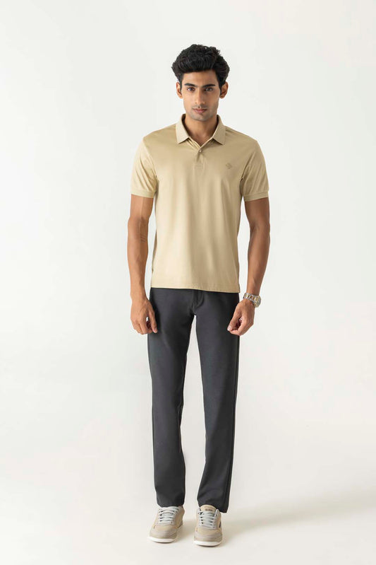 Gel Print Candied Ginger Colour Polo T-Shirt