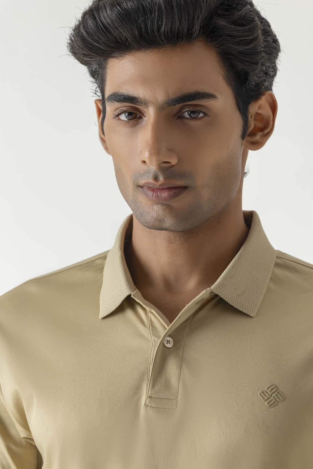 Gel Print Candied Ginger Colour Polo T-Shirt