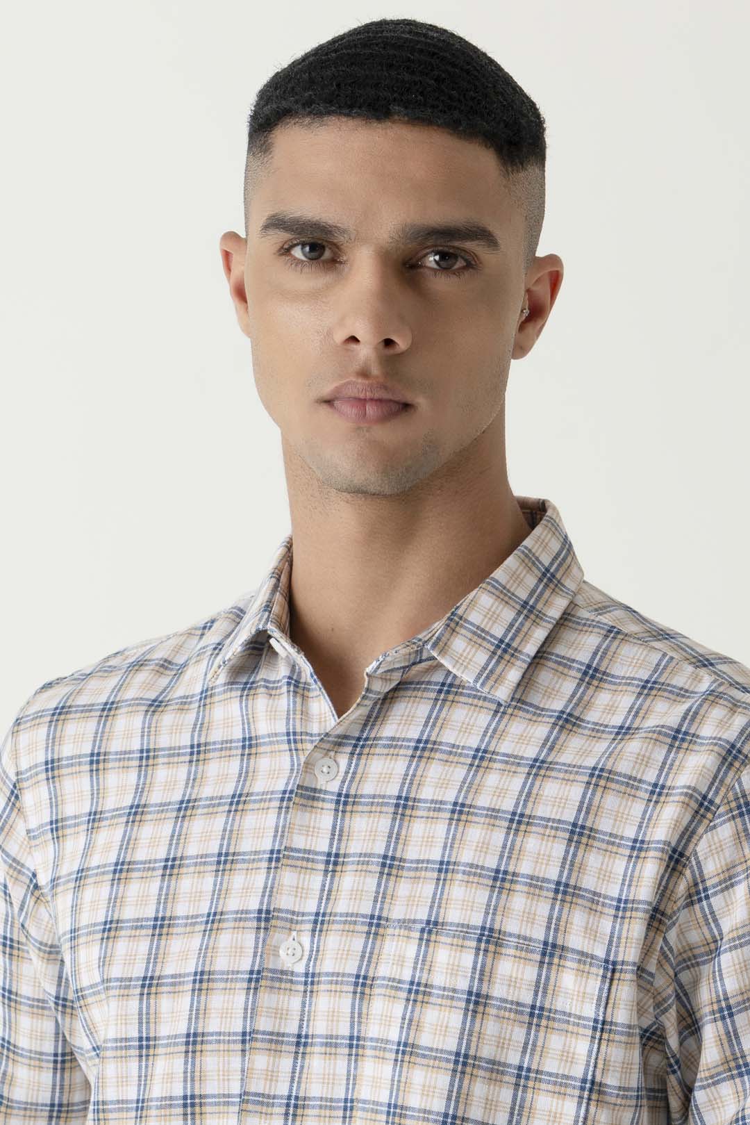 Khaki Check Shirt