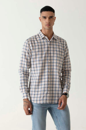 Khaki Check Shirt