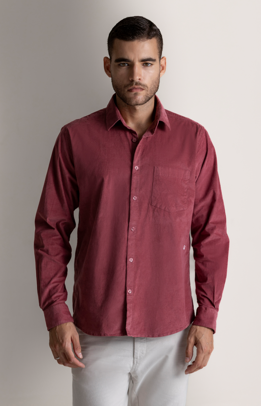 Rust Corduroy Shirt