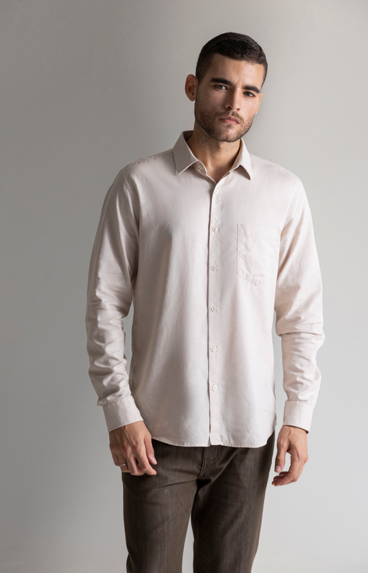 Beige Tri-Blend Shirt