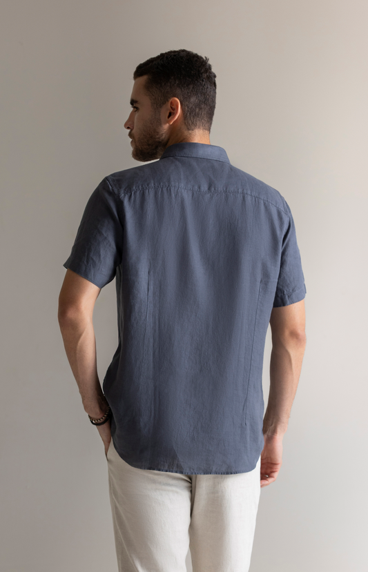 Grey Linen Shirt