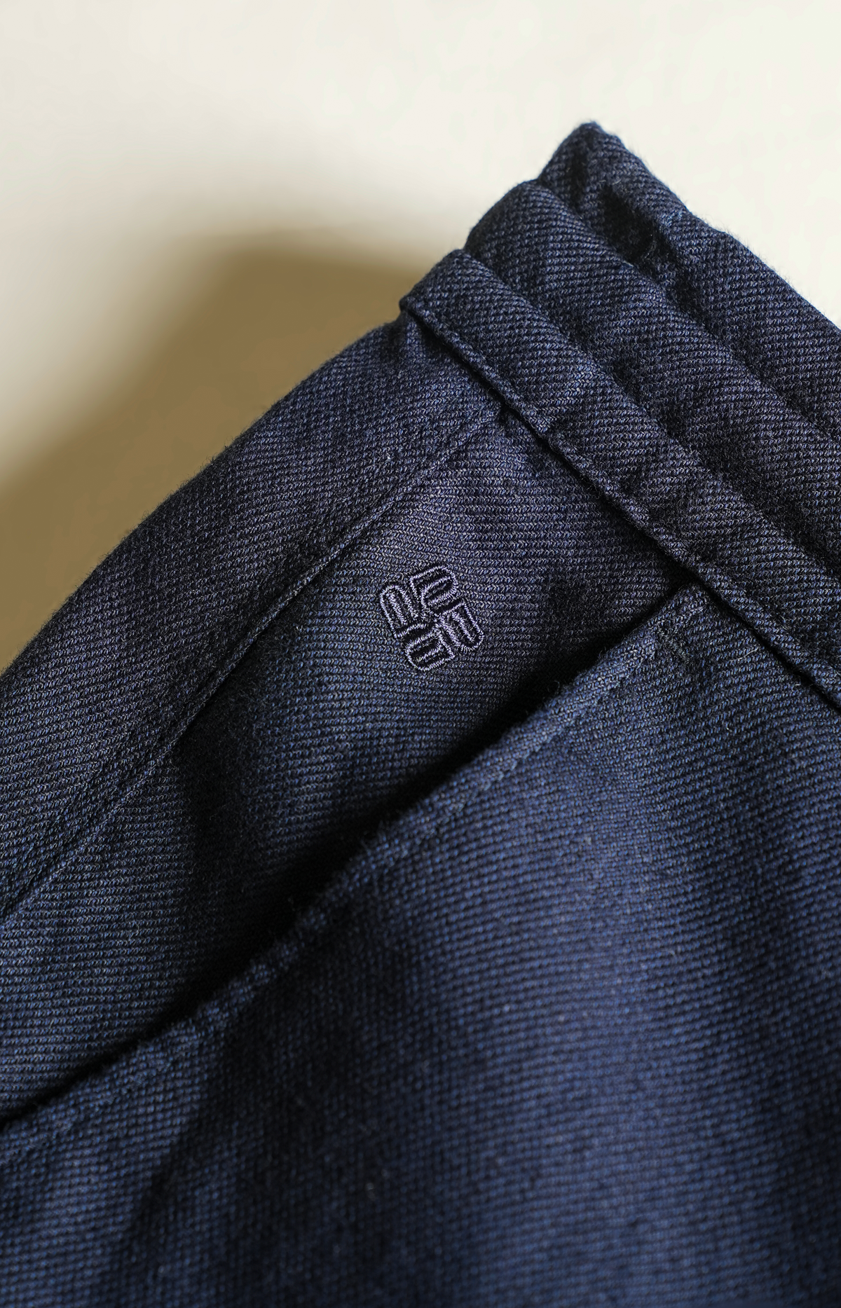 Navy Linen Trouser