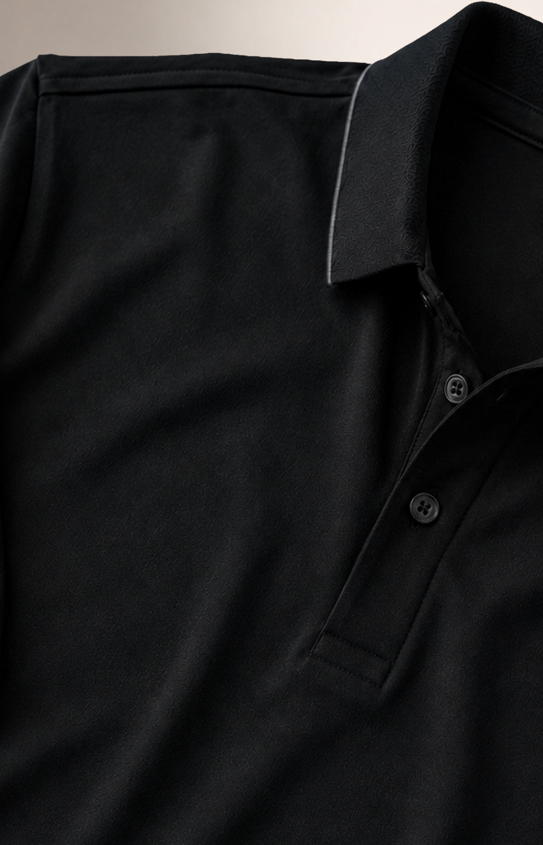 Black Check Polo