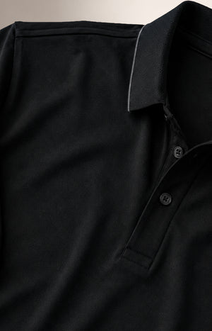 Black Check Polo