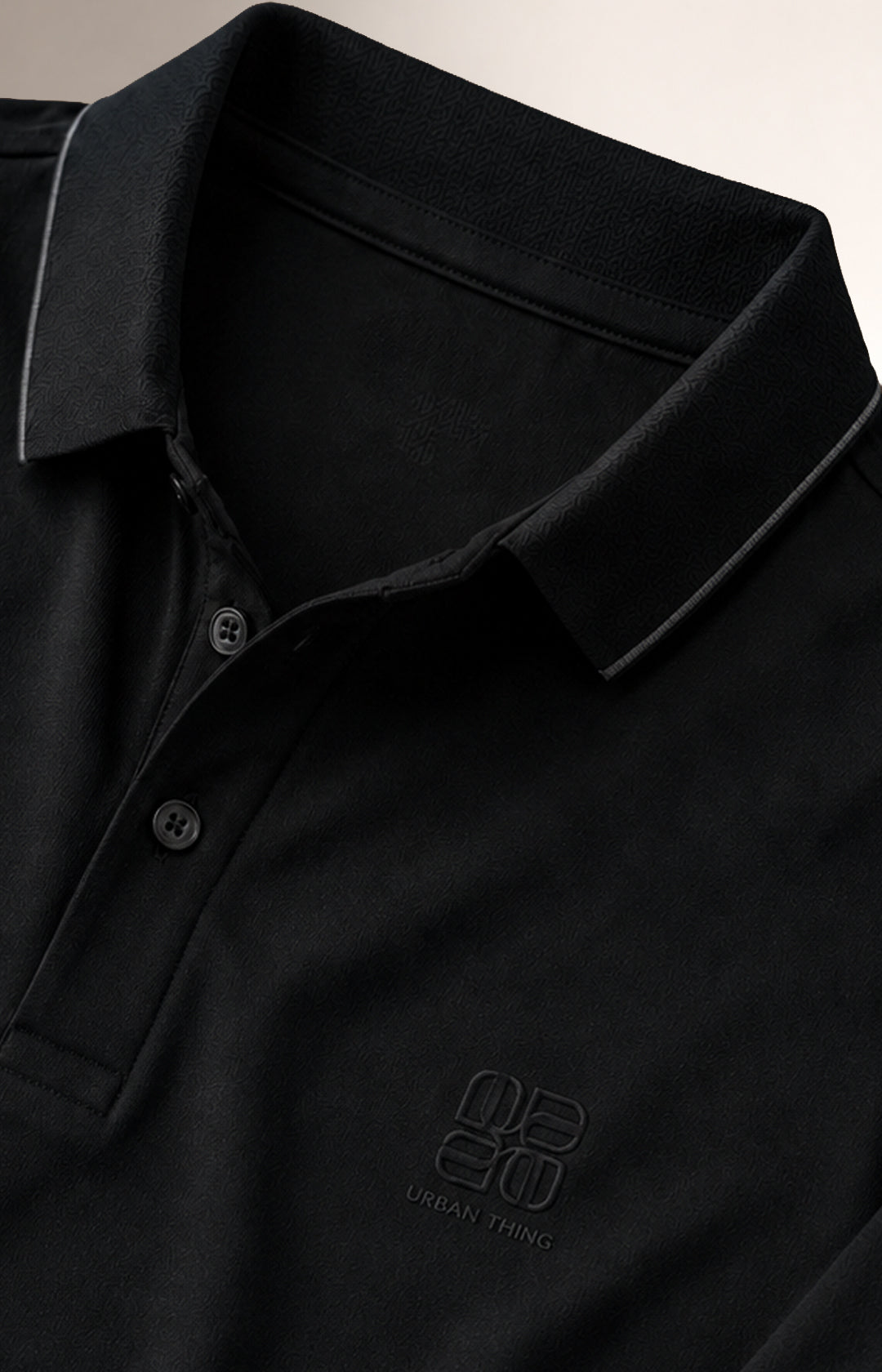 Black Check Polo