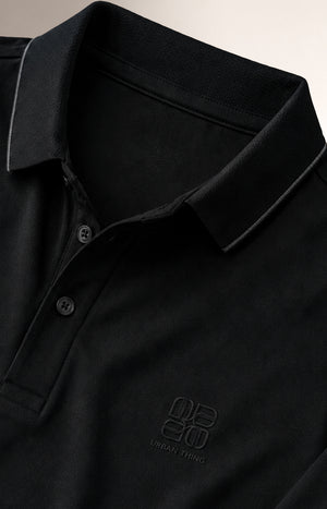 Black Check Polo
