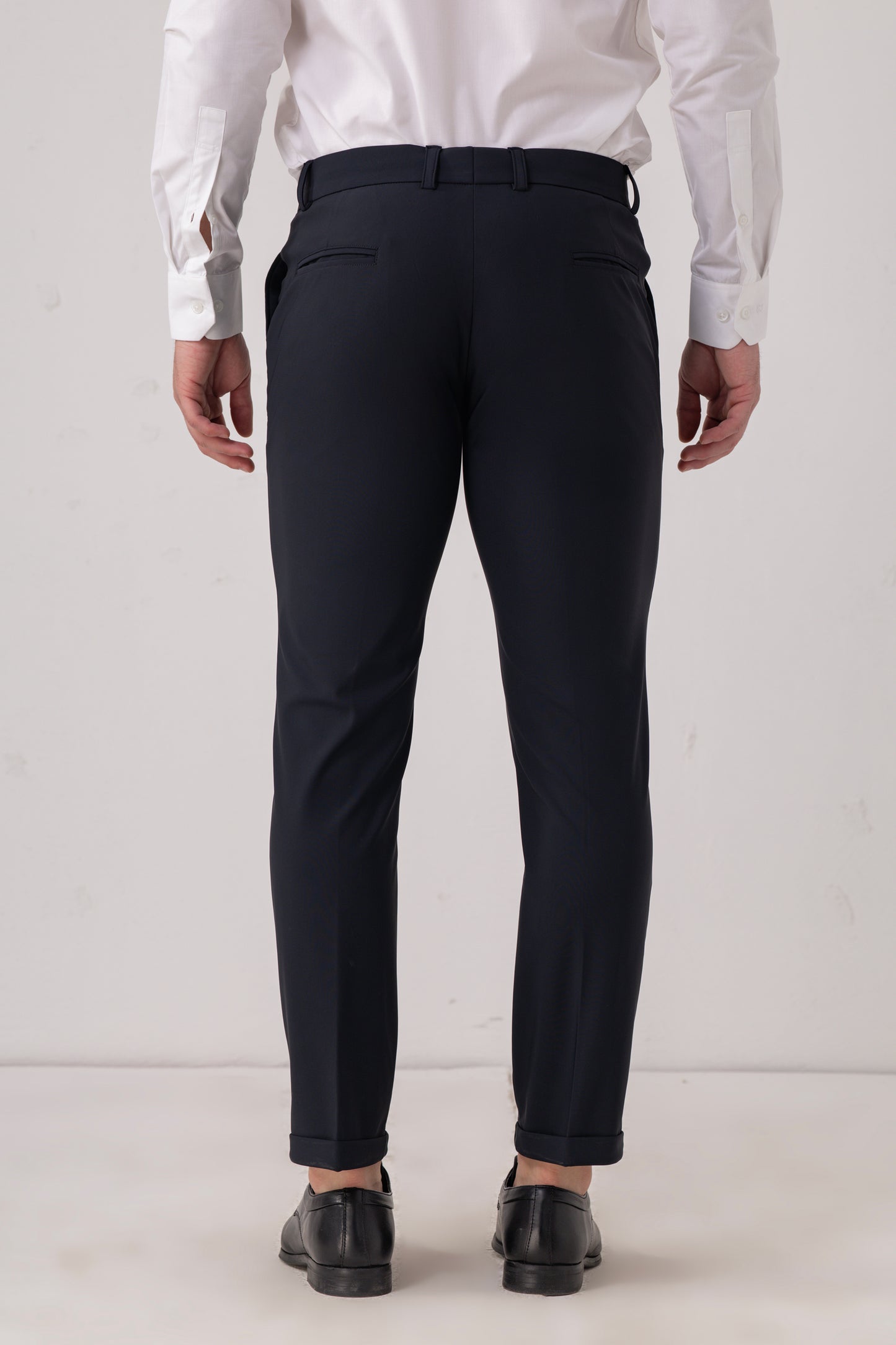 Tiffany Black Tailored Fit Poly-Rayon Formal Trouser