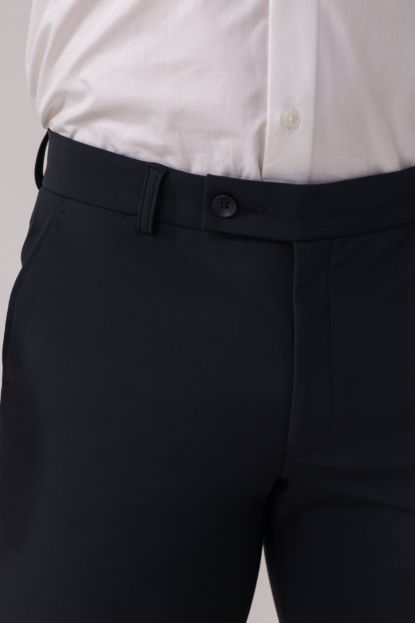 Tiffany Black Tailored Fit Poly-Rayon Formal Trouser