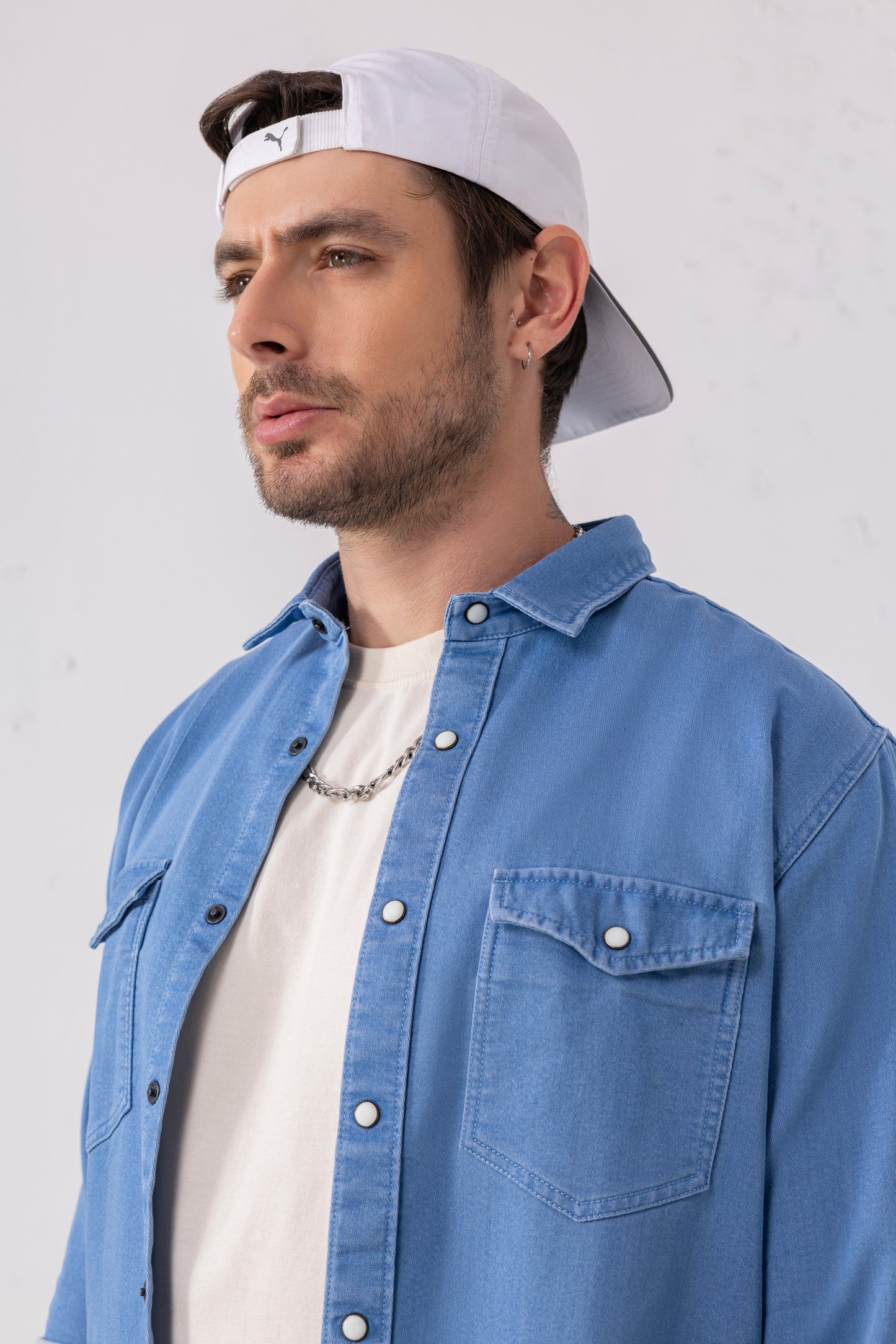 Denim Indigo Chambray  Blue Heritage Shirt – 100% Cotton