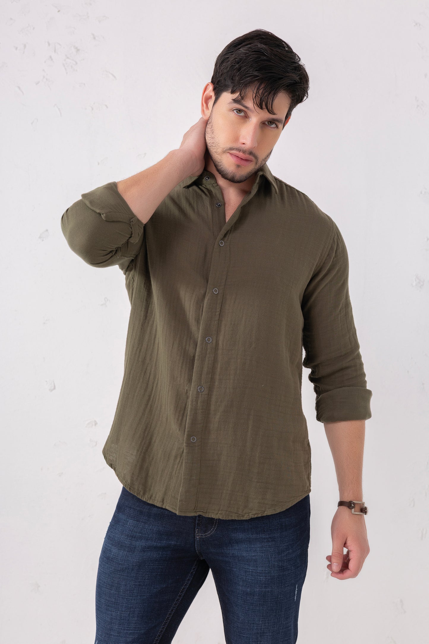 Pure Linen Full Sleeve Shirt