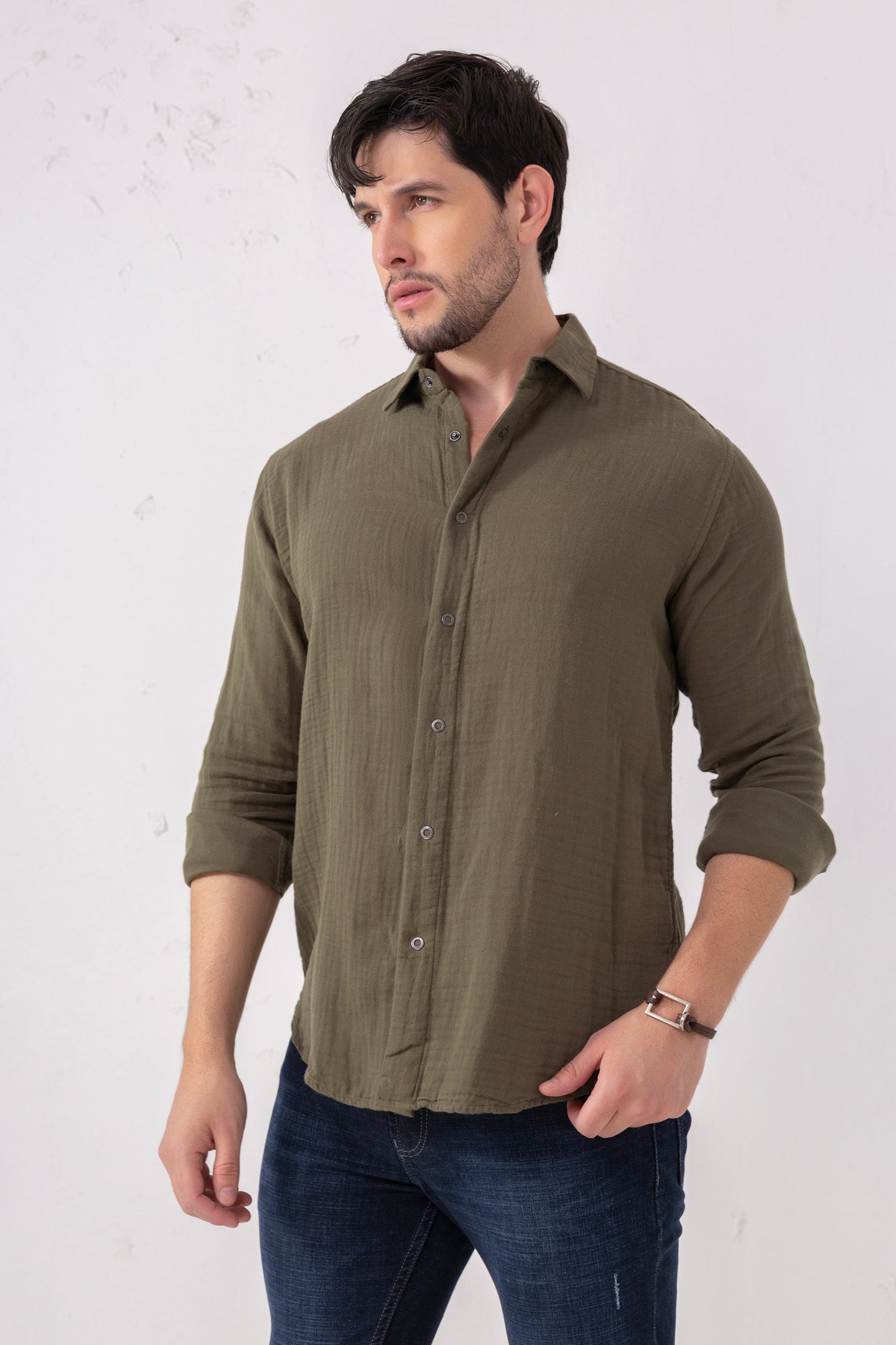 Pure Linen Full Sleeve Shirt