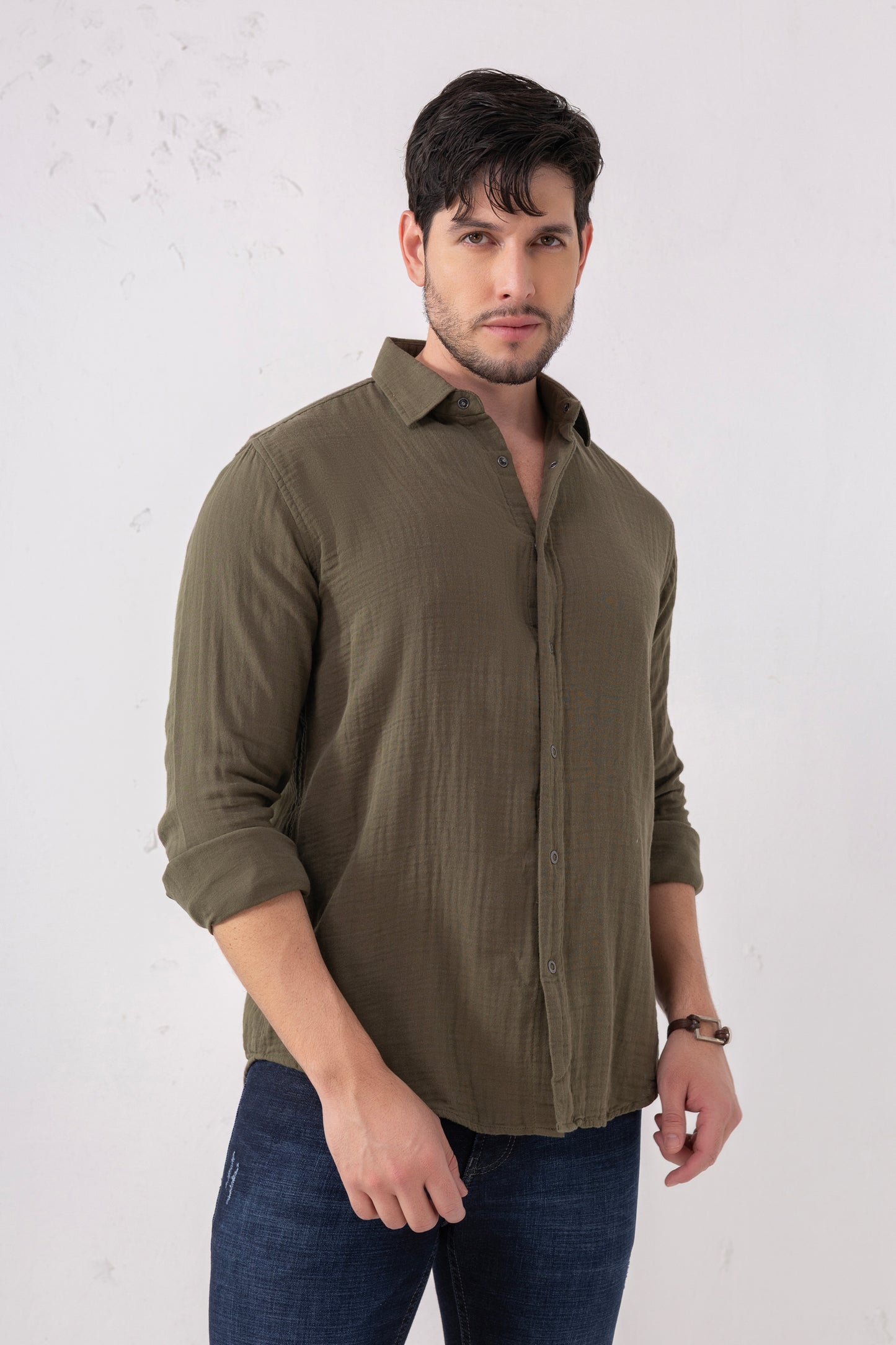 Pure Linen Full Sleeve Shirt