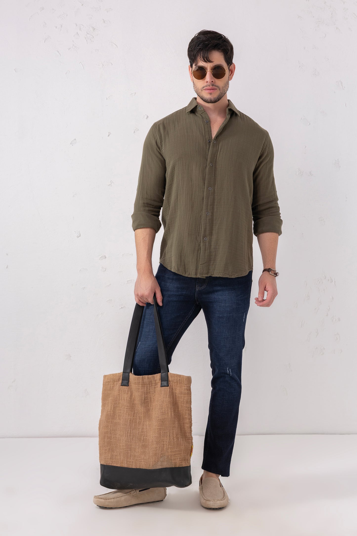 Pure Linen Full Sleeve Shirt