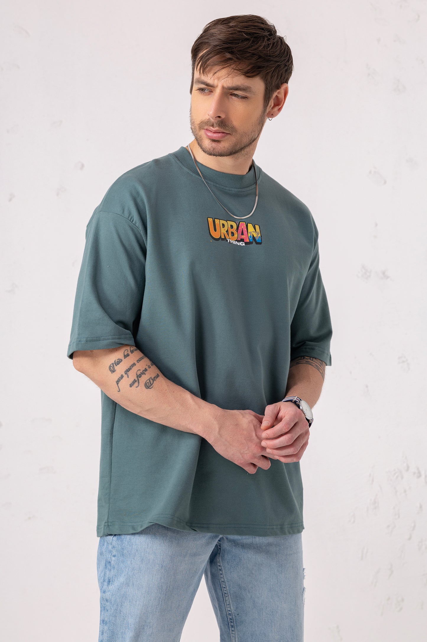Cactus Graphic Oversized Tee