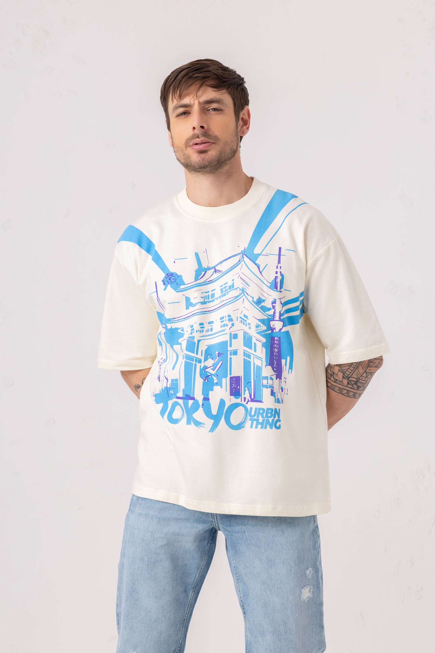 Tokyo Oversized Print Tshirt