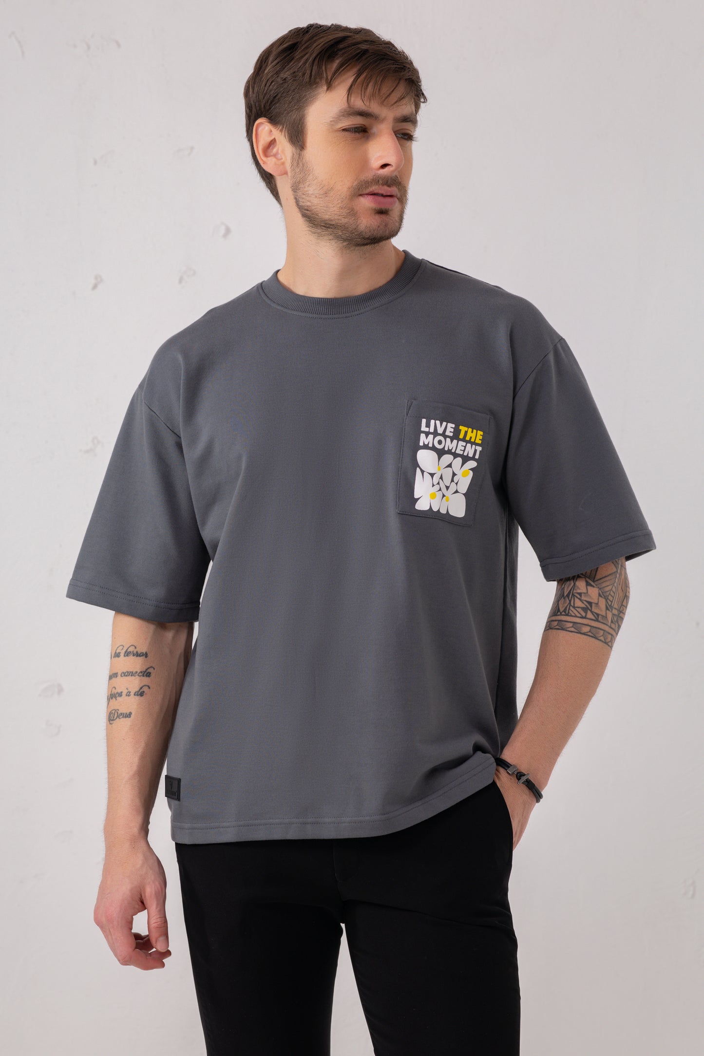 Oversized Graphice Pocket Tee