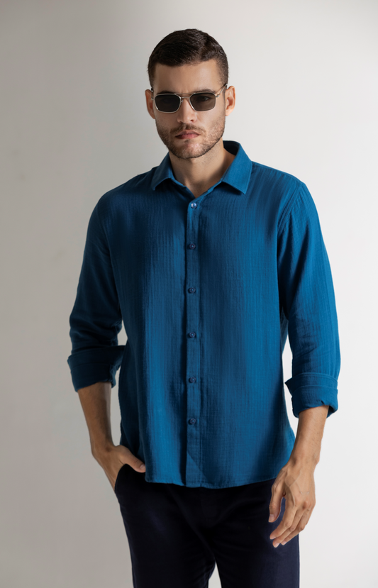 Teal Blue Shirt