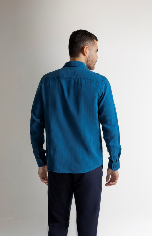 Teal Blue Shirt