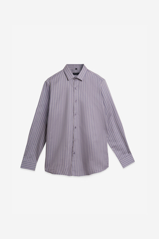 Purple Jacquard 100% Cotton Formal Shirt. Vyne by Urban Thing.