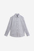 Geometric Grey Jacquard Cotton Shirt. Vyne by Urban Thing.