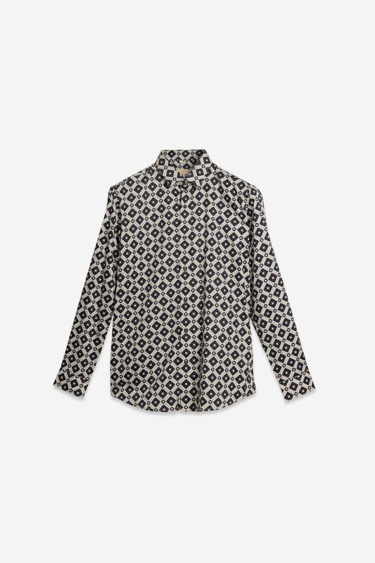 Geometric Precision Diamond Pattern Excellence Shirt. Vyne by Urban Thing.