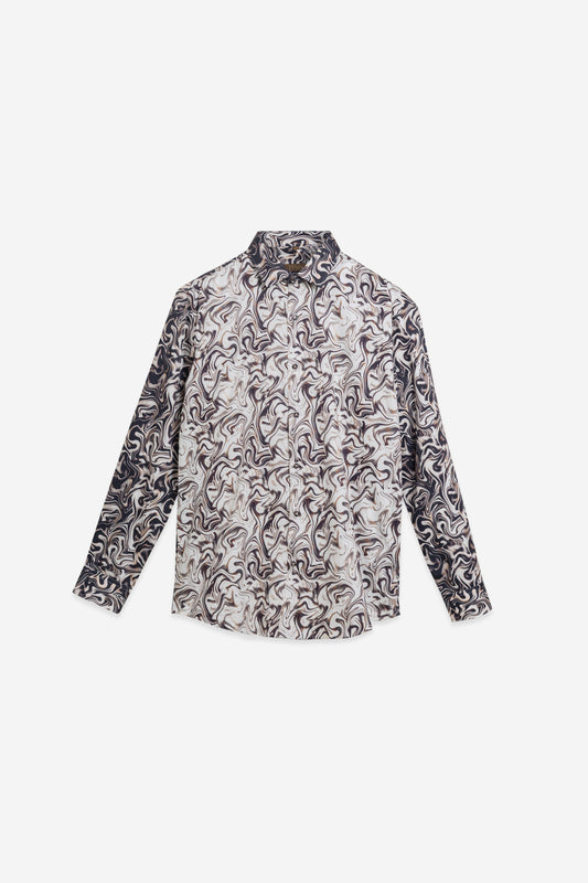 Marble Sophistication – 100% Cotton Abstract Artistry Shirt. Vyne by Urban Thing.