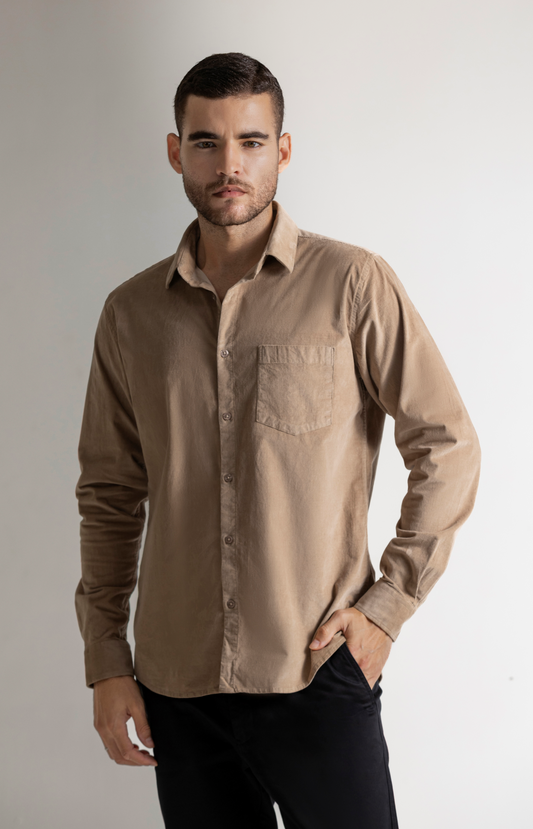 Fawn Corduroy Shirt