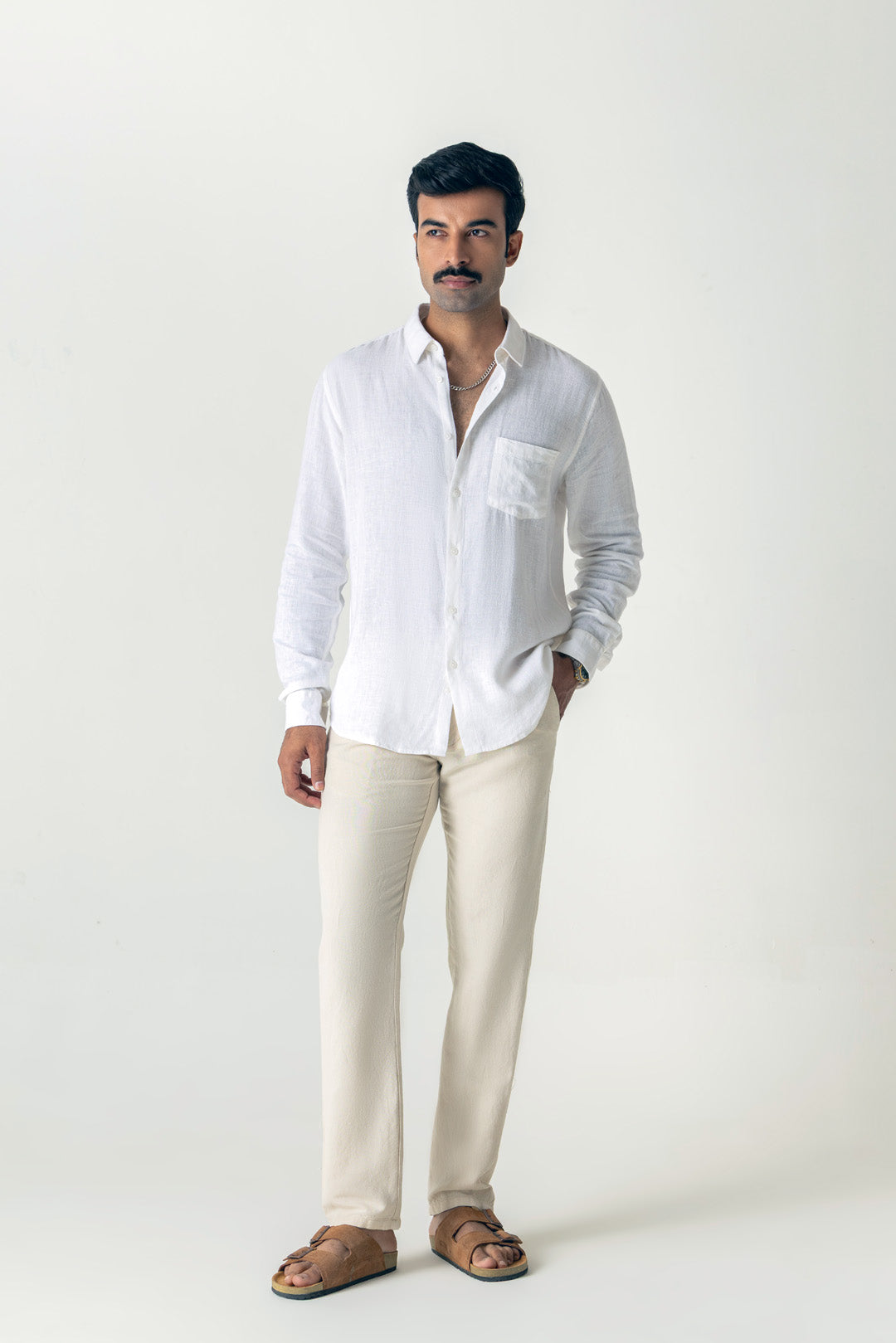 White Linen Shirt
