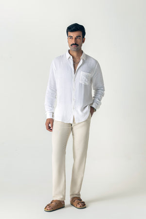 White Linen Shirt
