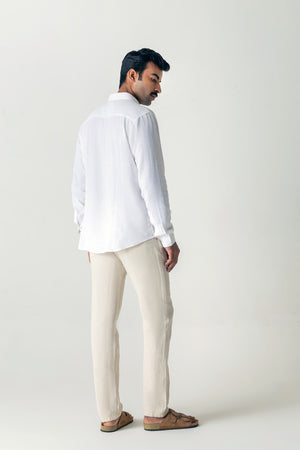 White Linen Shirt