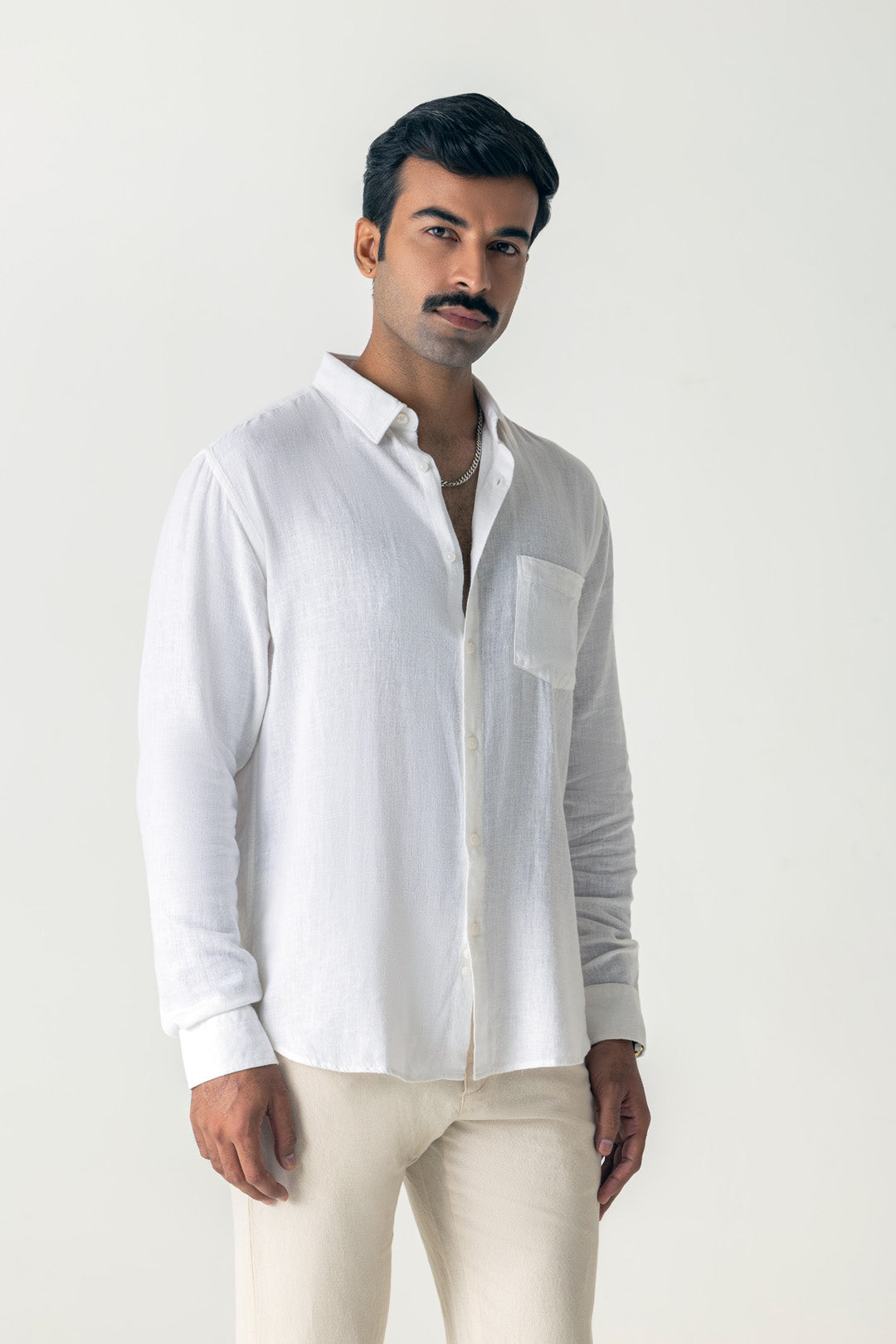 White Linen Shirt