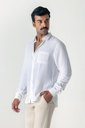 White Linen Shirt