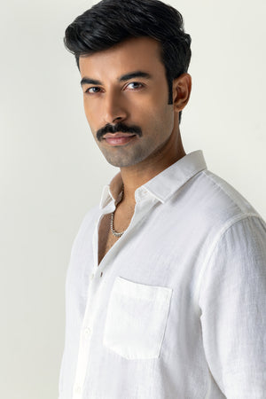 White Linen Shirt
