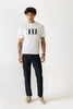 Icon HD Raised Print White Colour Crew Neck Oversized T-Shirt