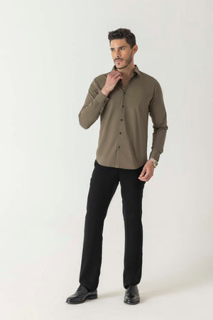 Solid Olive Shirt