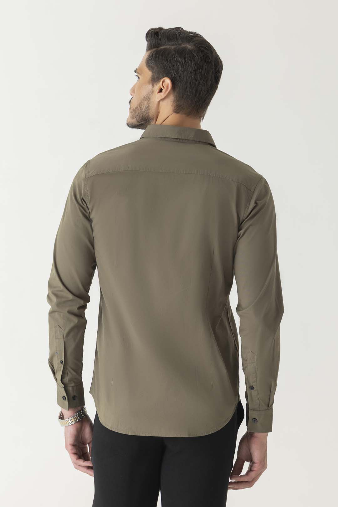 Solid Olive Shirt