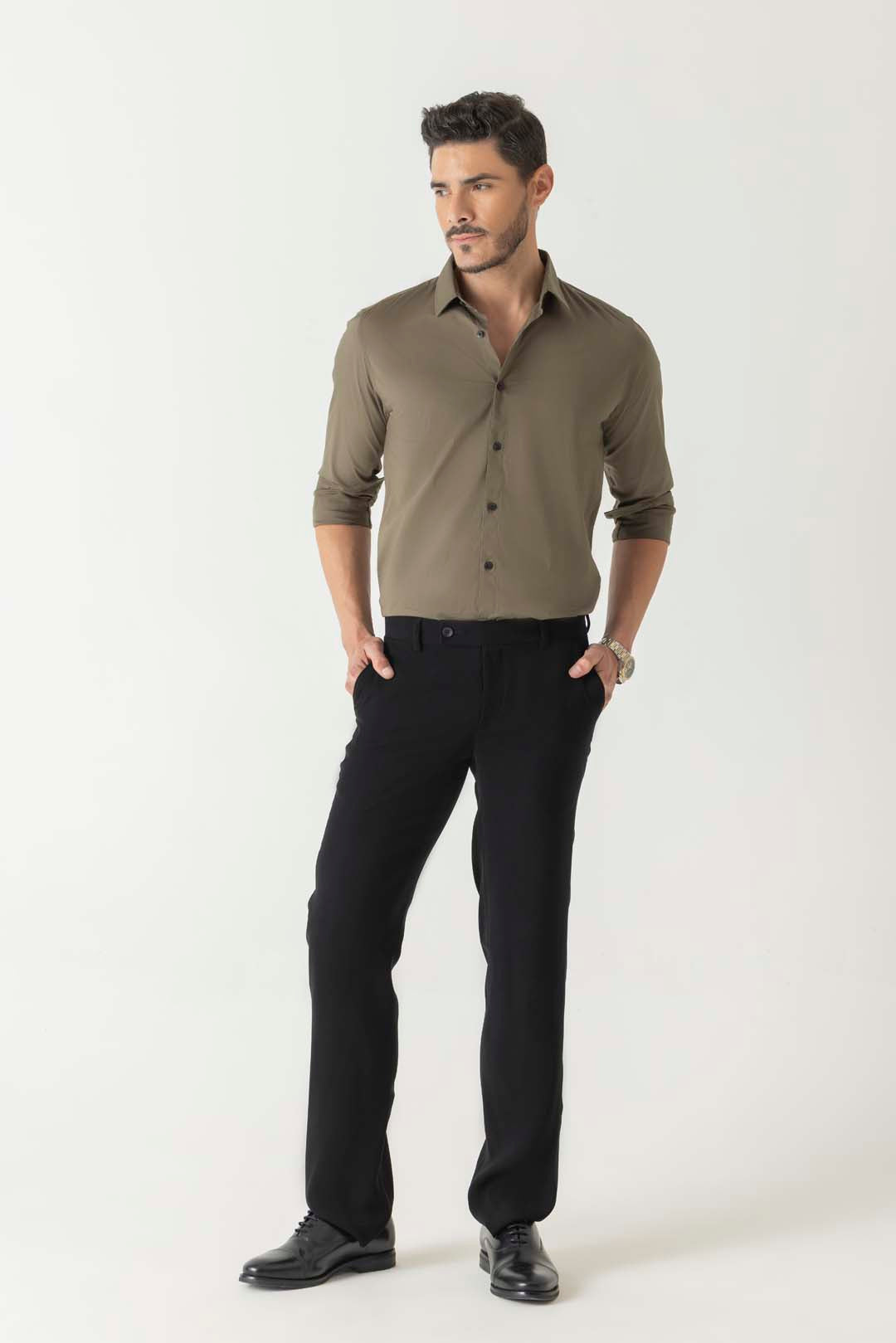Solid Olive Shirt
