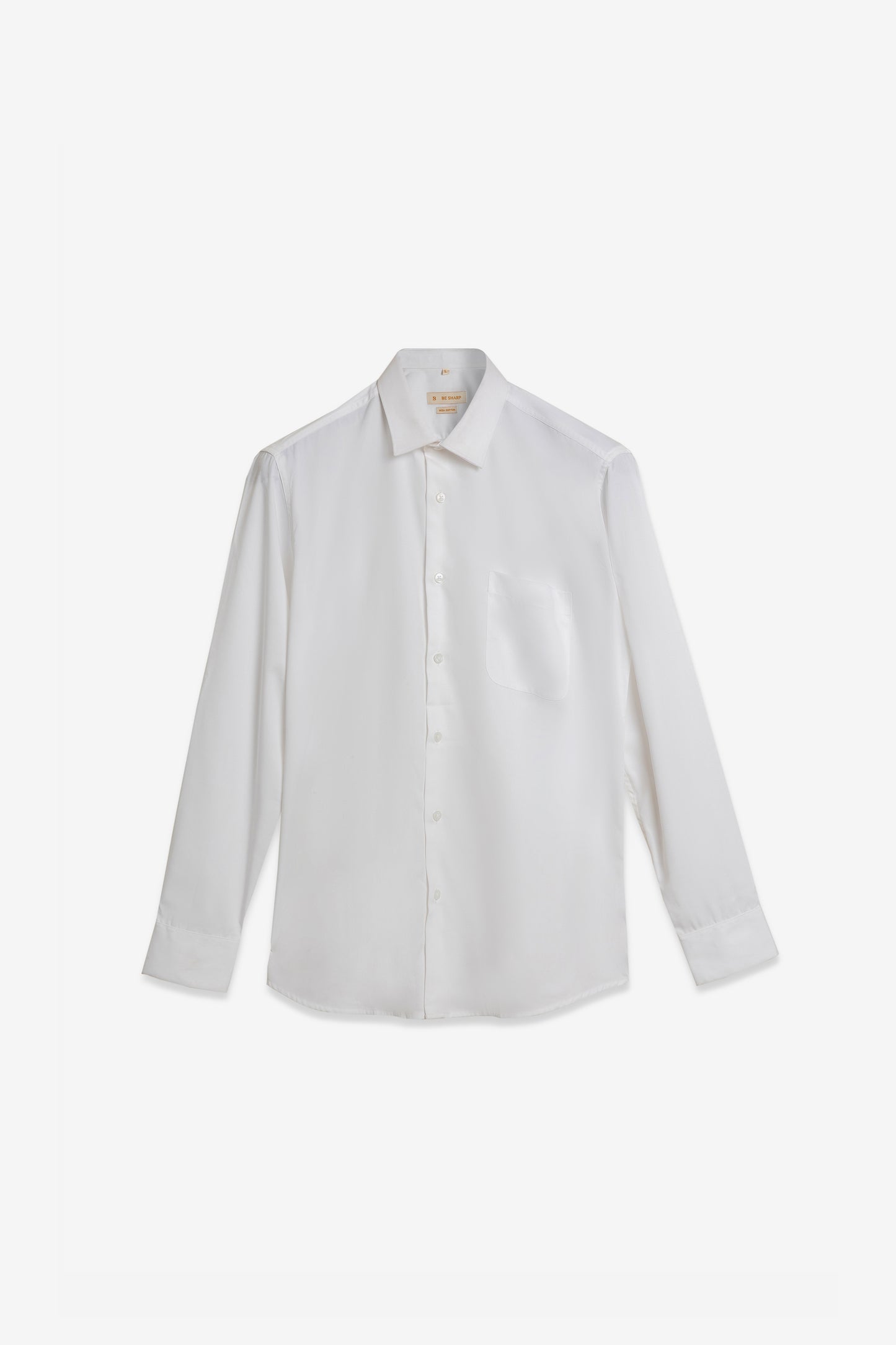 White Premium Blend Giza Cotton Formal Shirt. BE SHARP by Urban Thing.