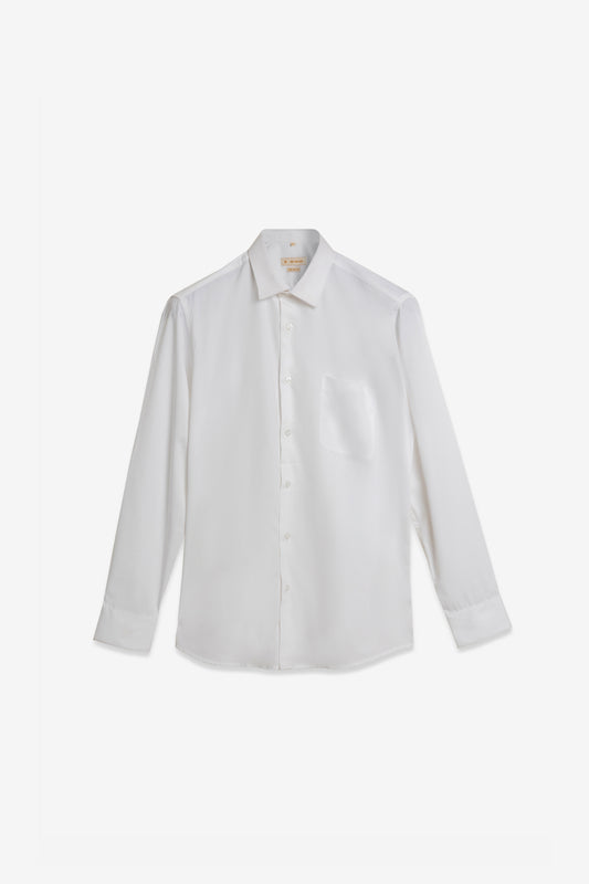 White Premium Blend Giza Cotton Formal Shirt. BE SHARP by Urban Thing.